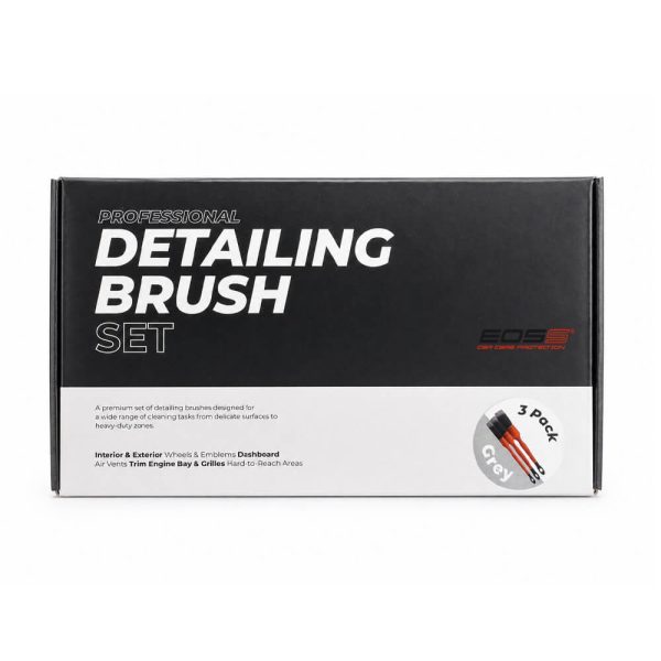 EOSS Detailing Brush Set Grey 3 Pack