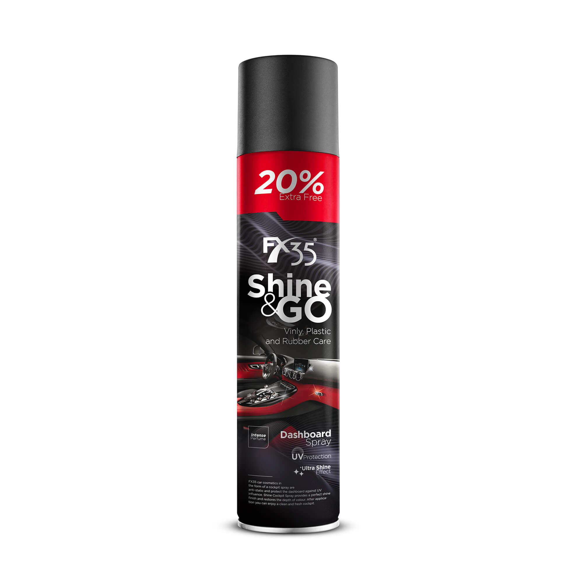 Fx35 Shine & Go Antistatik Plastik Konsol Ve İç Plastik Parlatıcı Vanilya – Muz Kokulu – 750 ML FX35 Shine & Go Antistatik Plastik Konsol Ve İç Plastik Parlatıcı Vanilya – Muz Kokulu – 750 ml - Görsel 1